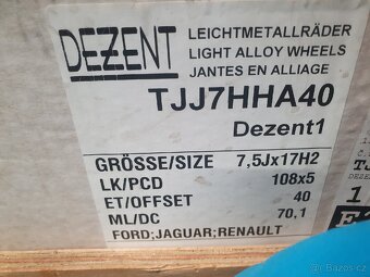 Nova alu kola R 17 5x108 DEZENT - 3