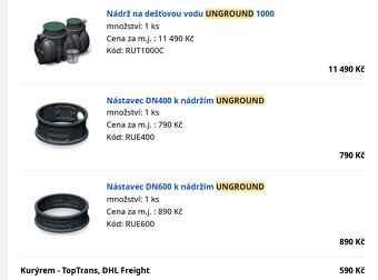 Podzení retenční nádrž na dešťovou vodu 1000 L - 3