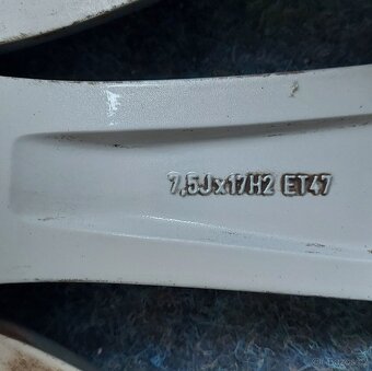 ALU disky 5x112 r17 VW-ŠKODA zachovalé elektrony Passat - 3