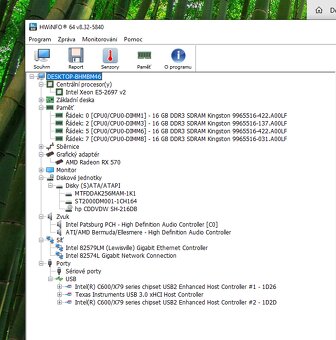 počítač HP Z620, Xeon E5 2697 v2, 64 GB, Radeon RX570 - 3