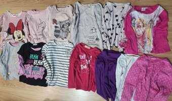 tričko dlouhý krátký rukáv holka  110 4-5 let - 3