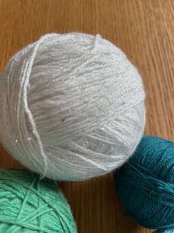 Retro zbytky pletacích přízí, vlny, na tvoření, 1,5 kg - 3 - 3