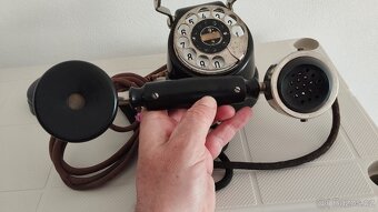 Starý telefon TELEGRAFIA z roku 1927 tzv.kopýtko - 3