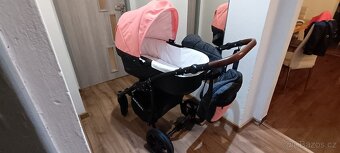 Kočárek babylux optimal růžový - 3