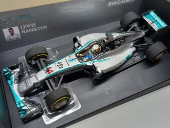 6x F1 MERCEDES 2013-2015 HAMILTON A ROSBERG MINICHAMPS 1:18 - 3