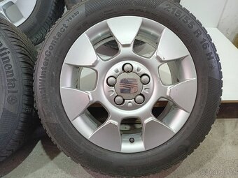 Zimní alu kola Seat 5x112 R16 pneu 215/55/16 - 3