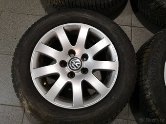 Vw Passat, Caddy, Golf alu + celoroční 205/60/15. - 3