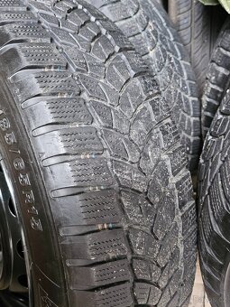 Prodám sadu zimních pneu plus plechové disky 185/65 R15 - 3