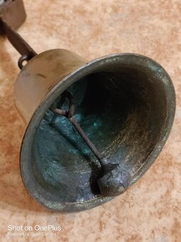 Masivní bronzový prvorepublikový zvon z kupeckého obchodu - 3