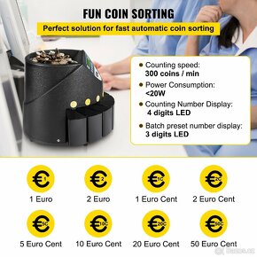 Automatická třídička a počítačka mincí (€) - 3