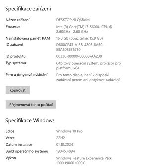 Dell Latitude E7450,i7-5600U,WIN 10,MSATA 256GB,RAM 16GB,14. - 3