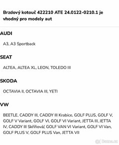 Přední kotouče Ate 280cm Škoda Octavie II - 3