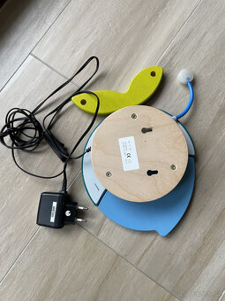 Dětská nástěnná dřevěná lampička - ryba - 3