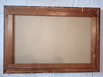 Zátiší s květy na drapérií – signováno KOCH – luxusní rám - 3