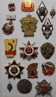 odznaky - různé druhy, sport, armáda i jiné - 3