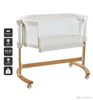 přístavná postýlka Babygo Amila creme - 3