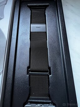 UNIQ Dante ocelový řemínek Apple Watch 46/45/44/42mm černý - 3