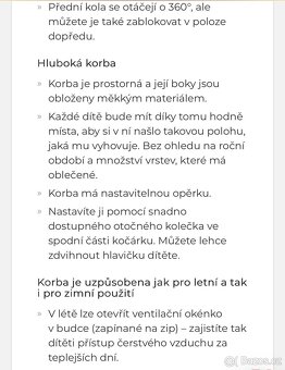 Kočárek 1v1 Kunert Lazzio účtenka záruka - 3