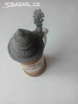 Pivní otčenáš - džber s cínovým víčkem - 27cm - 3
