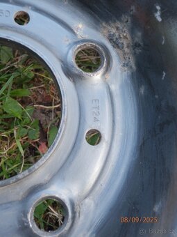 4xPlechové disky na CITROEN C2 14tky ET24  300kč všechny. - 3