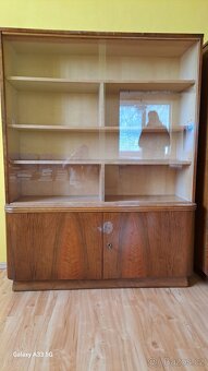 Retro obývací sekretář a knihovna - 3