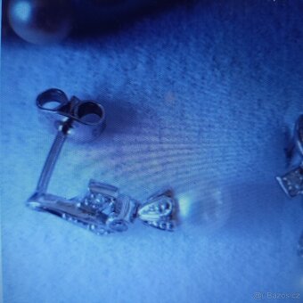 starozitne visacy nausnice bril.perly,privesek 18 k - 3