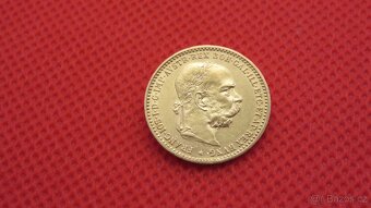 Zlaté mince 10,20,100 koruna Františka Josefa I - 3