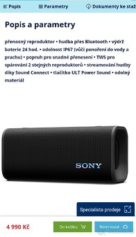 Přenosný reproduktor Sony ULT FIELD 3 černý - 3