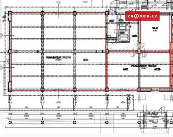 Pronájem obchodních prostor v centru Zlína, 100 m2 - 210 m2 - 3