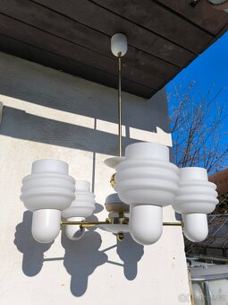 Retro opálový lustr Kamenický Šenov - 70. léta - 3