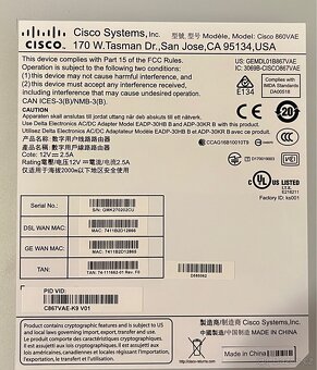 Router Cisco 867VAE-K9 - 3
