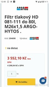 Filtr tlakový HD 081-111 Argo Hytos - 3