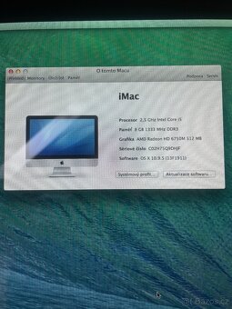 Apple iMac 21.5 2.5GHz, intel Core i5 - 3