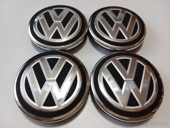 Středové krytky Vw, 65x56mm, Nové logo struktura - 3