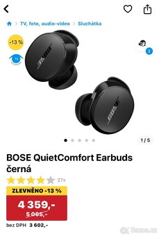 Sluchátka Bose QuietComfort Earbuds - 3