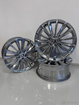 Alu sada kol Trinity 5x112 R19, cololeštěné - chrom - 3
