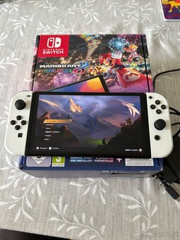 Nintendo switch OLED bílý funkční - 3