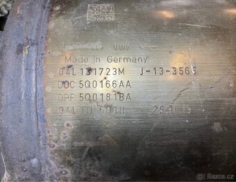 DPF FILTR VW, ŠKODA 1.6 TDI-04L131723M - 3