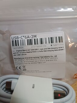 120W Originální nabíjecí kabel Xiaomi - 2m - 3