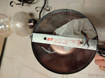 Nástěnné lampy - kov, dřevo a sklo - 3