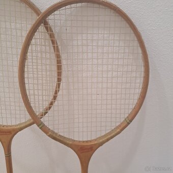 Retro Badmintonové rakety FAVORIT - 2 kusy - 3