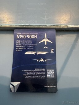 Delta trading card A350 - 3