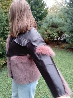 Zimní bunda s kožíškem vel.42 (XL) - 3