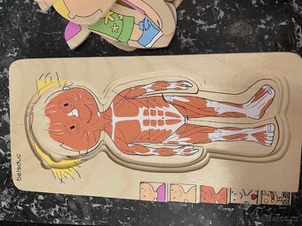 Dřevěná skládačka panenka Beleduc - 3