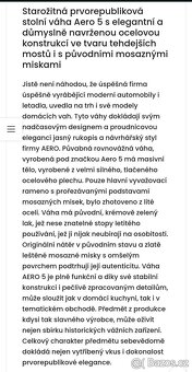 Prvorepubliková váha Aero 5 - 3