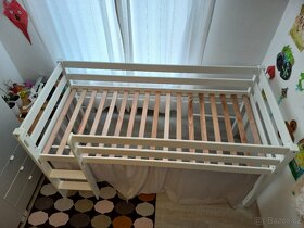 Vyvýšená postel masiv buk 200x90 - 3