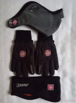 GORE WINDSTOPPER:Rukavice,čelenka,maska - 3