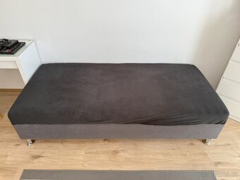 Válenda s úložným prostorem a polohovací matrací š.90cm - 3