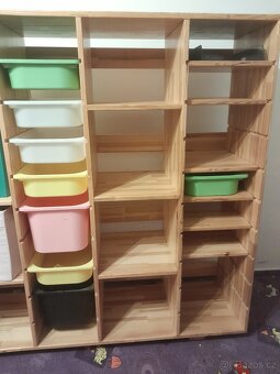 Regál na IKEA boxy - 3