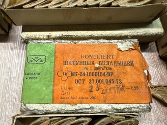 Volha Gaz 24, nové originální ložiská (šálky) ojniční, kliky - 3